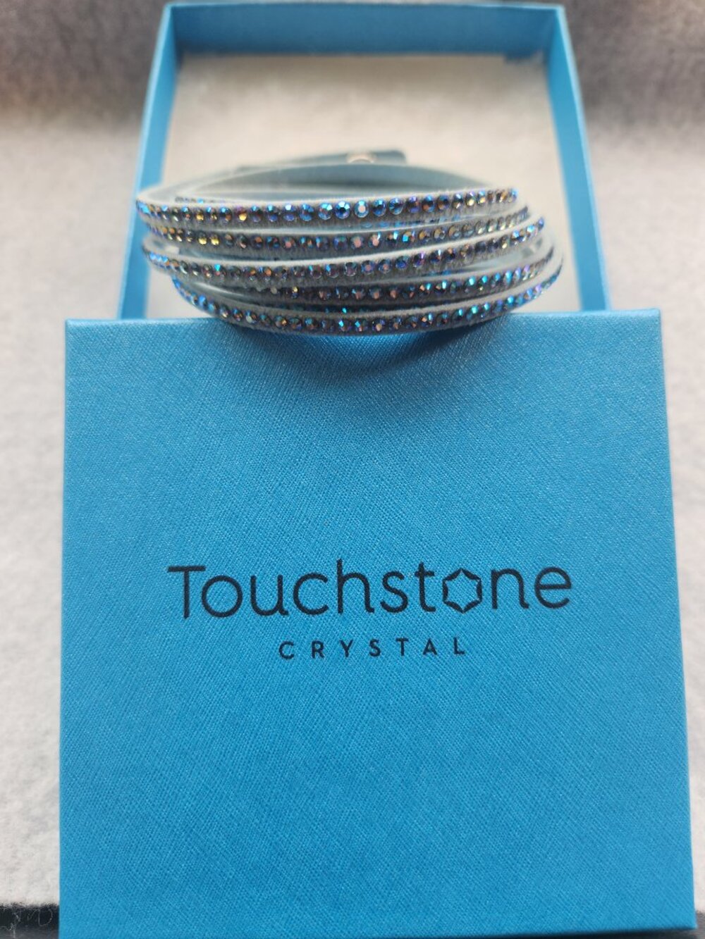 Touchstone Crystal "Wrap-Star Bracelet - Powder Blue"